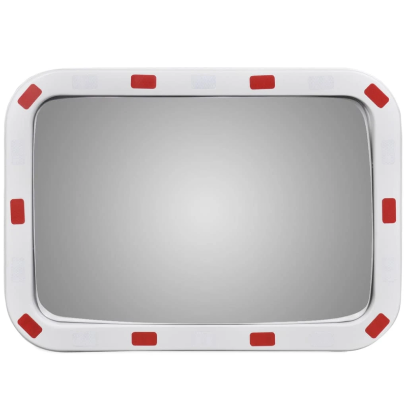 Izliekts satiksmes spogulis, taisnstūra, 40x60 cm, ar atstarotājiem