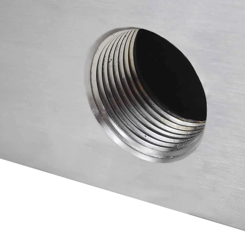 Taisnstūra formas baseina kaskāde, nerūsējošs tērauds, 30 cm