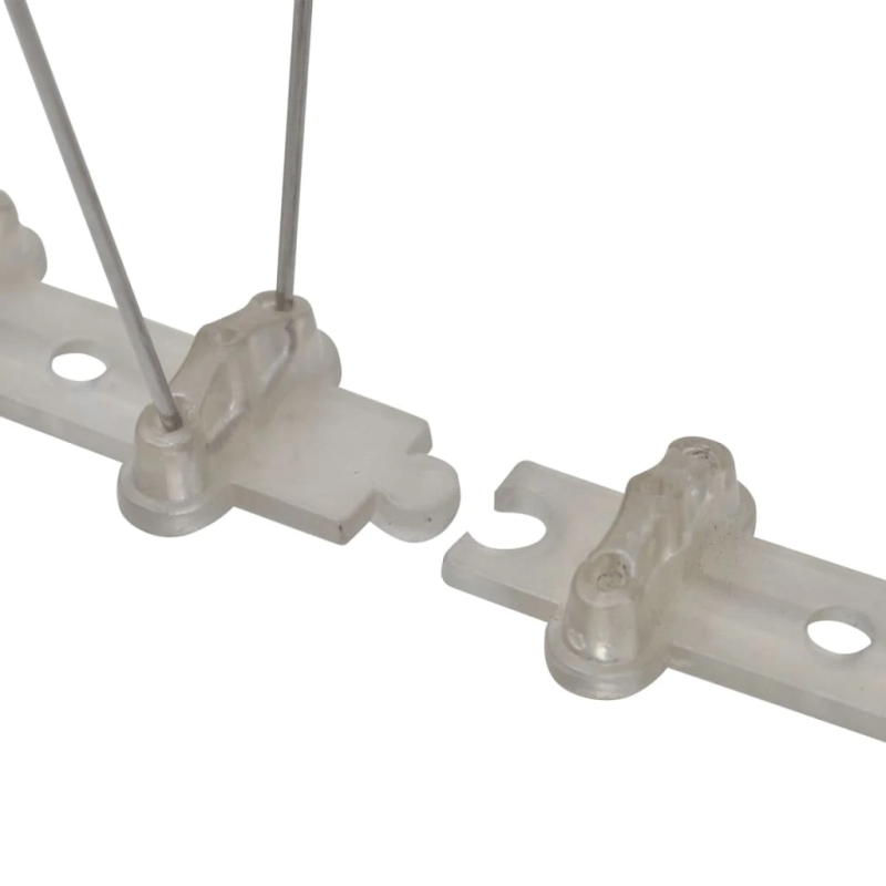 vidaXL putnu atbaidīšanas radzes, 2 rindas, 6 gab., 3 m, plastmasa