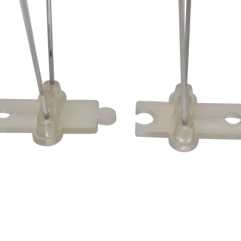 vidaXL putnu atbaidīšanas radzes, 4 rindas, 6 gab., 3 m, plastmasa