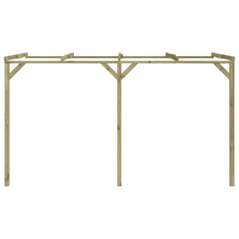 vidaXL pergola vīteņaugiem, 2x4x2,2 m, koks