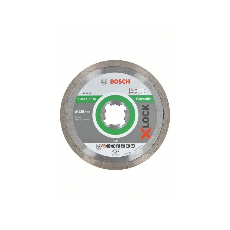Griešanas disks leņķa slīpmašīnām Bosch, 125 mm x 1.6 mm x 22.23 mm
