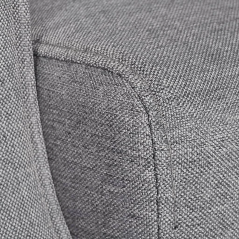 vidaXL atpūtas krēsls, pelēks audums