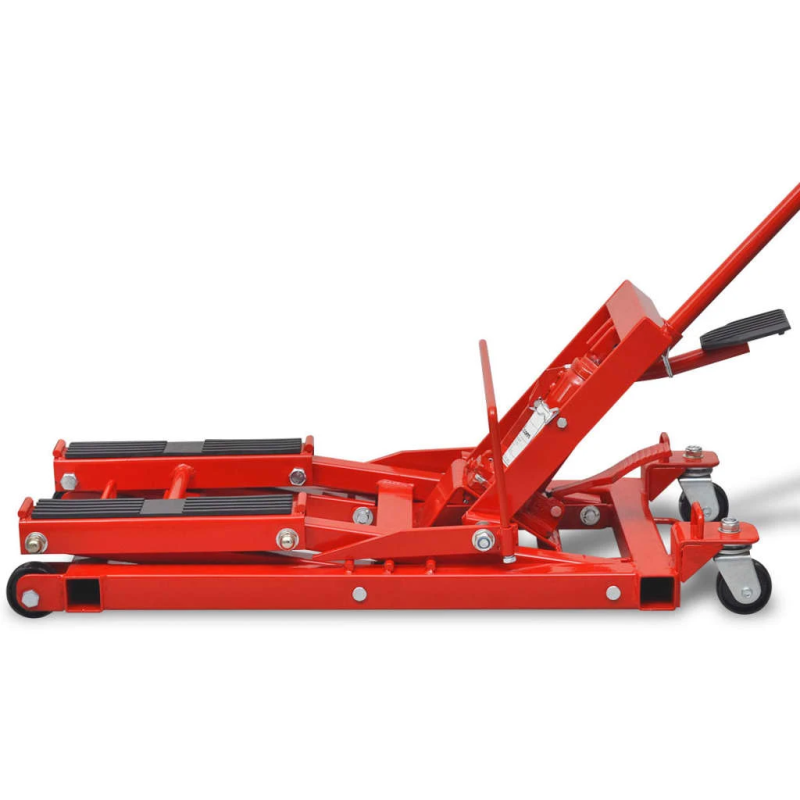 Hidrauliskais domkrats motocikliem un ATV, 608 kg, sarkans