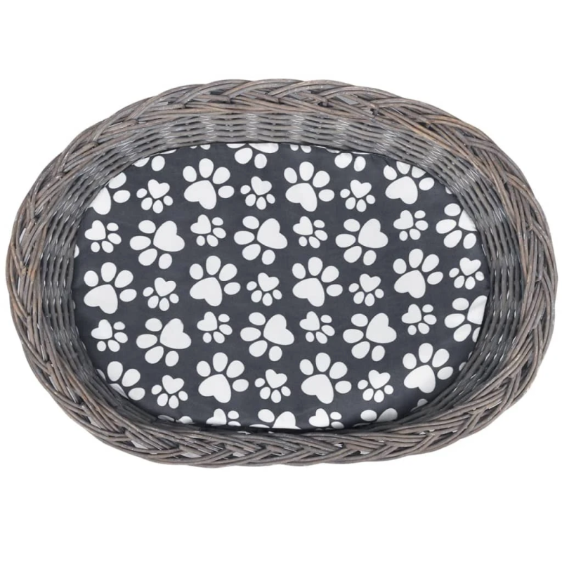 vidaXL kaķu gulta, nagu asināšanas stabs, ar matraci, 2 līmeņi, vītols