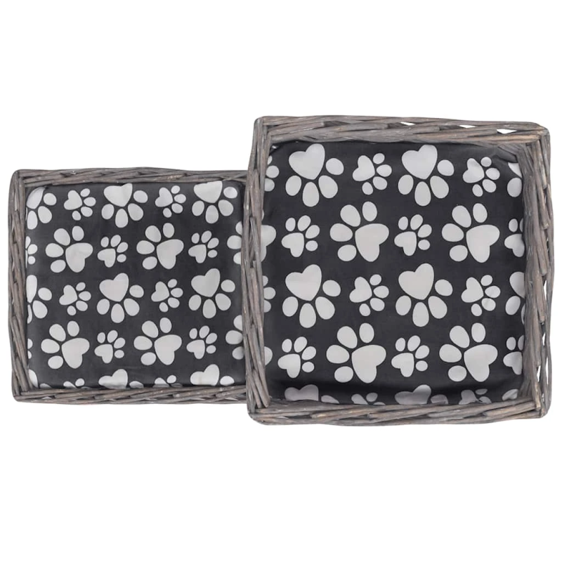 vidaXL kaķu māja, gulta, pils, nagu asināšanas stabs, matracis, vītols