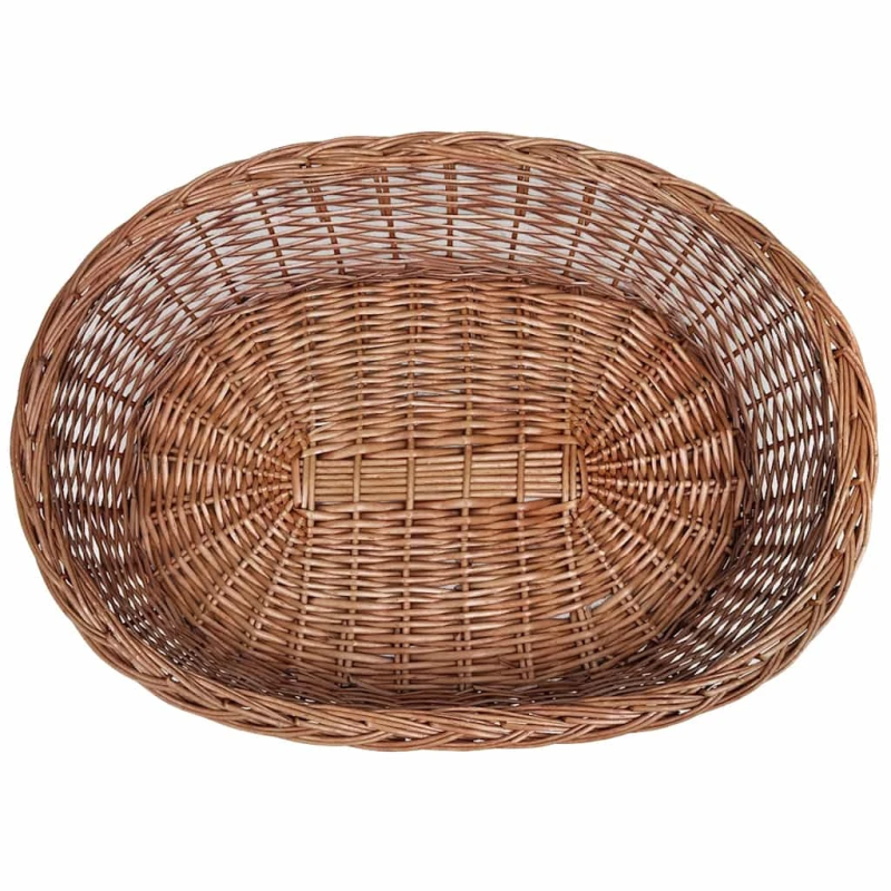 vidaXL suņu grozs, mājdzievnieku gulta, 90 cm, vītols