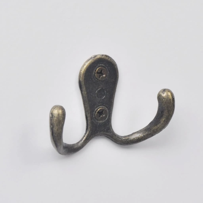 vidaXL mēteļu pakaramie, 2 gab., balti