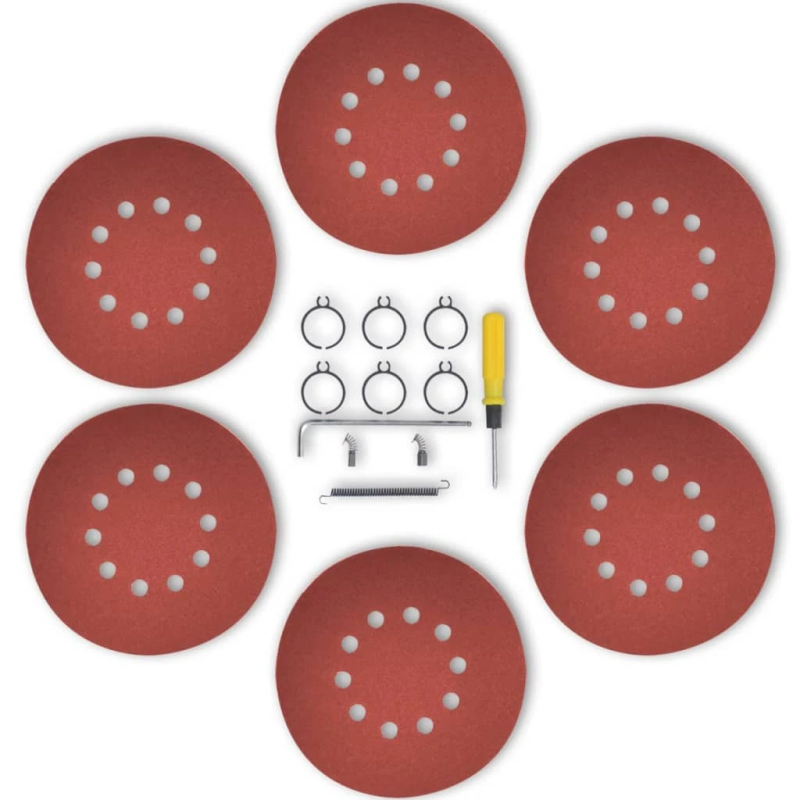 vidaXL sienas slīpmašīna, sarkana, 750W