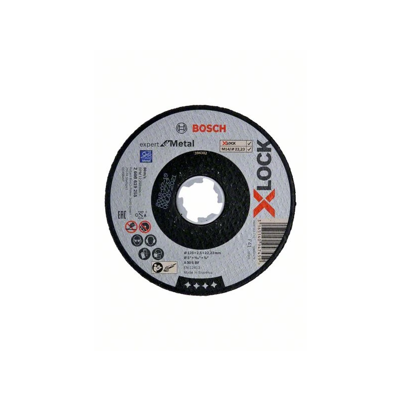 Griešanas disks BOSCH X-LOCK 125x2.5 mm