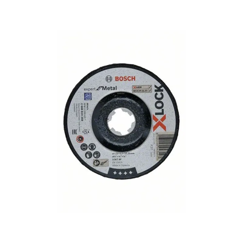 Šlifavimo diskas BOSCH X-LOCK 125x6 mm