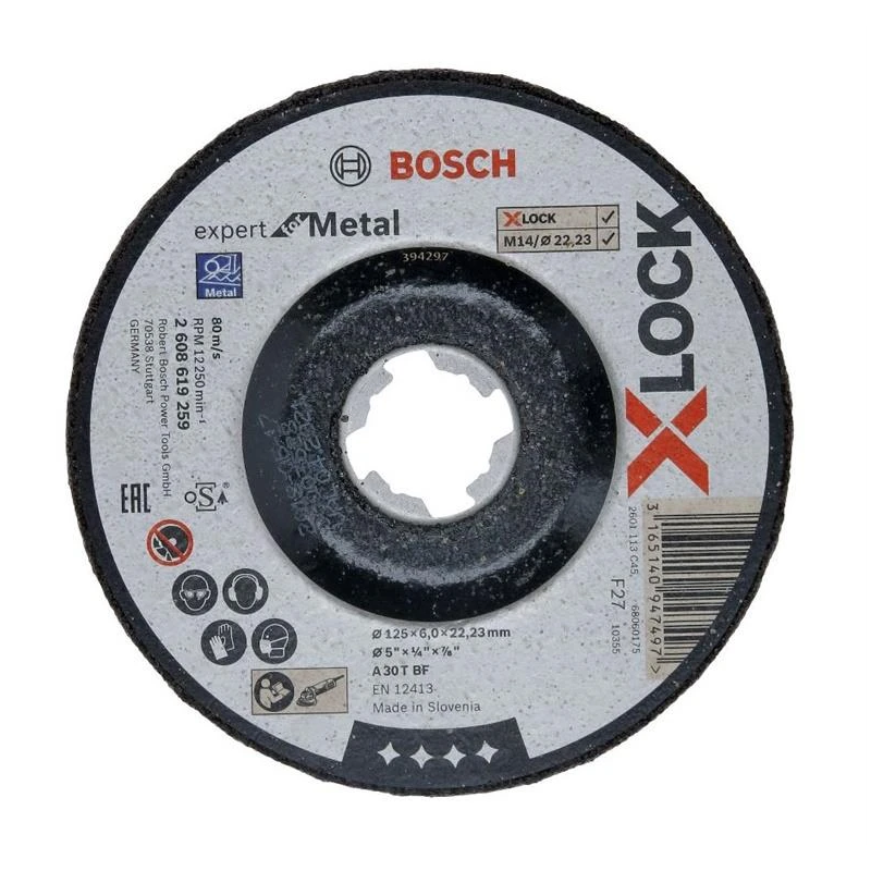 Slīpēšanas disks BOSCH X-LOCK 125x6 mm