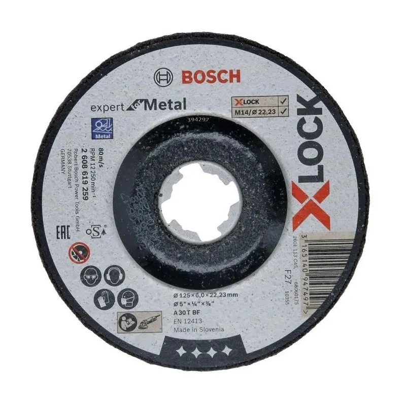 Šlifavimo diskas BOSCH X-LOCK 125x6 mm