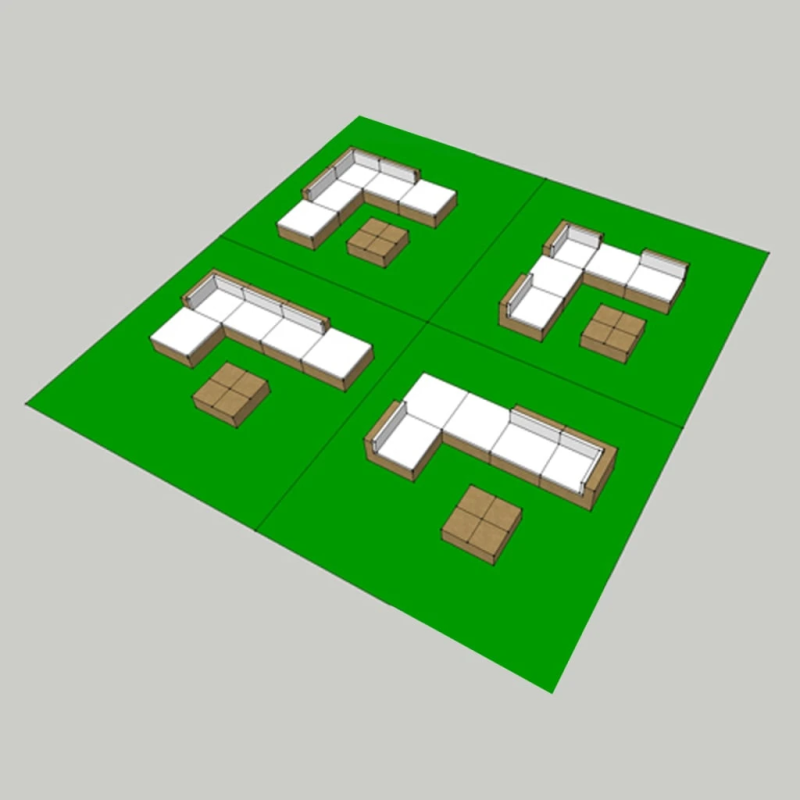 vidaXL 6-daļīgs dārza atpūtas mēbeļu komplekts, PE rotangpalma, melns