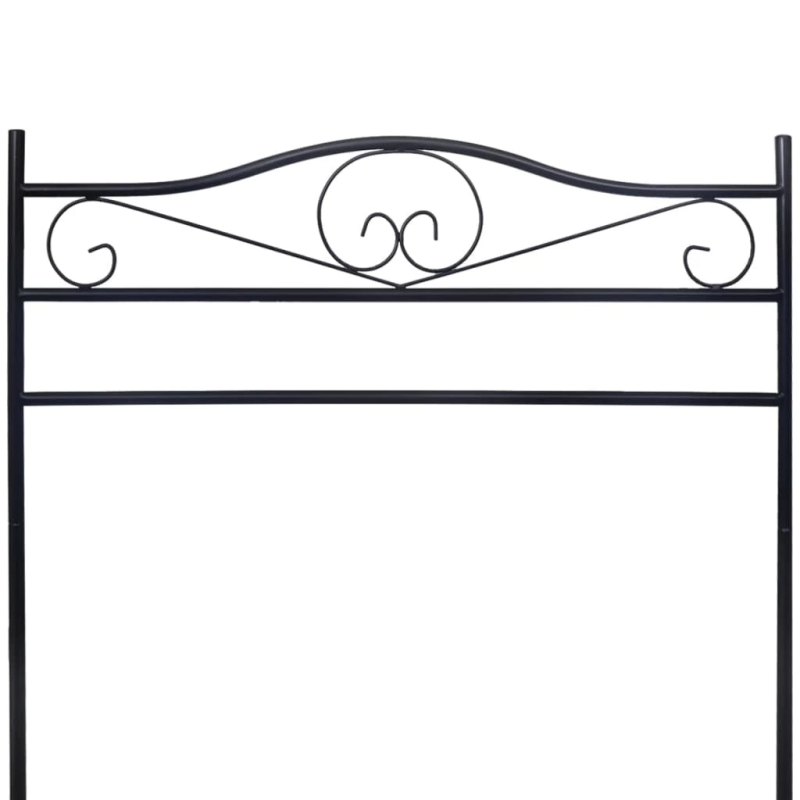 vidaXL tērauda drēbju pakaramais, melns