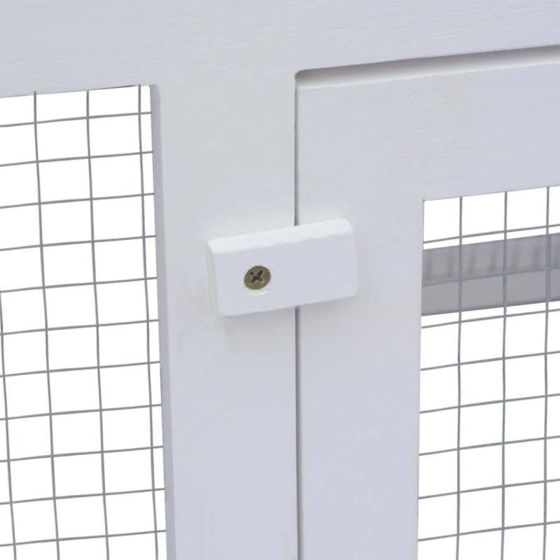 vidaXL dzīvnieku - trušu būda ar dubulto grīdu, koks