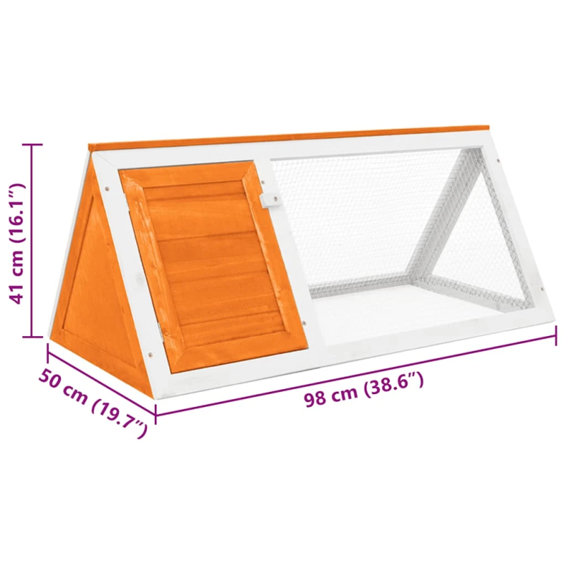 vidaXL dzīvnieku, trušu būris, koks