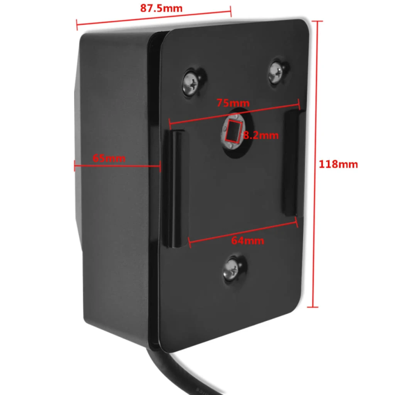 vidaXL grila iesmu motors, nerūsējošs tērauds, 4 W, melns