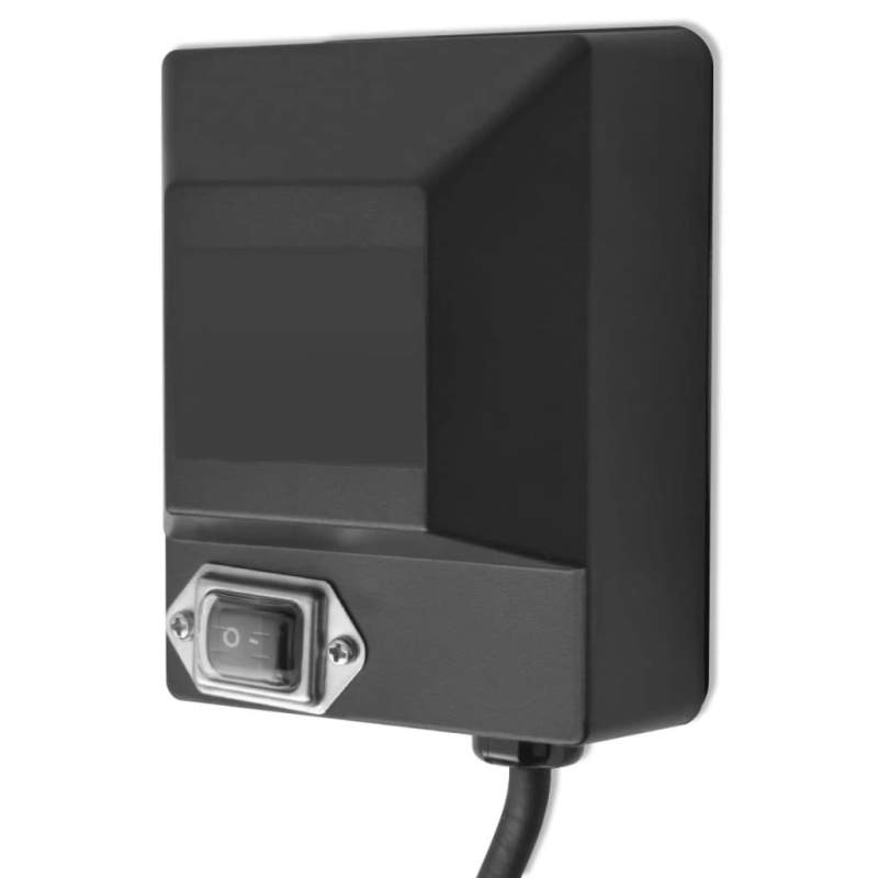 vidaXL grila iesmu motors, nerūsējošs tērauds, 4 W, melns