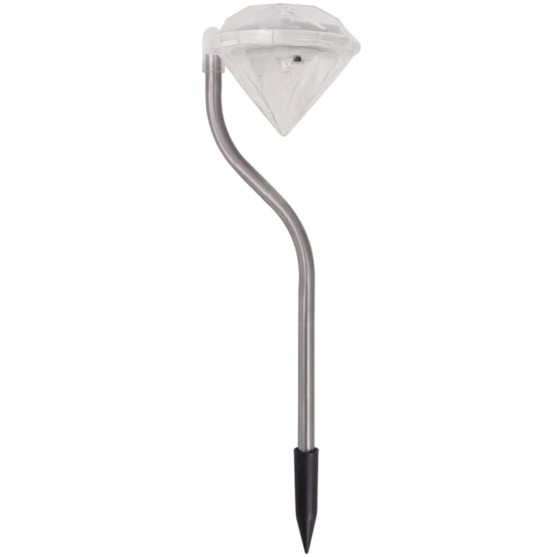 vidaXL solārās LED dārza lampas, 6 gab., 9x7,8x29,5 cm