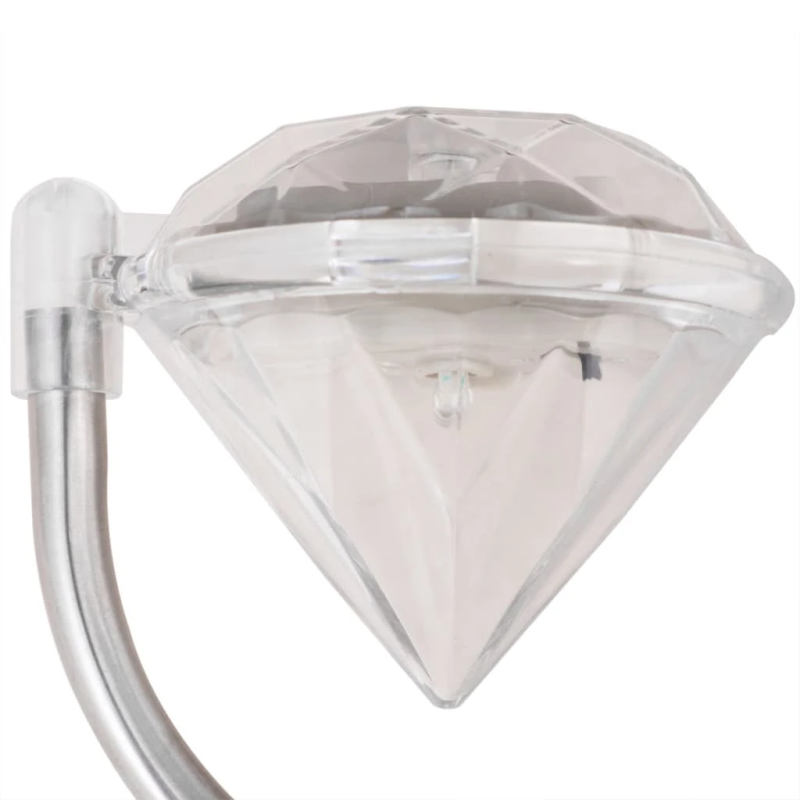 vidaXL solārās LED dārza lampas, 6 gab., 9x7,8x29,5 cm