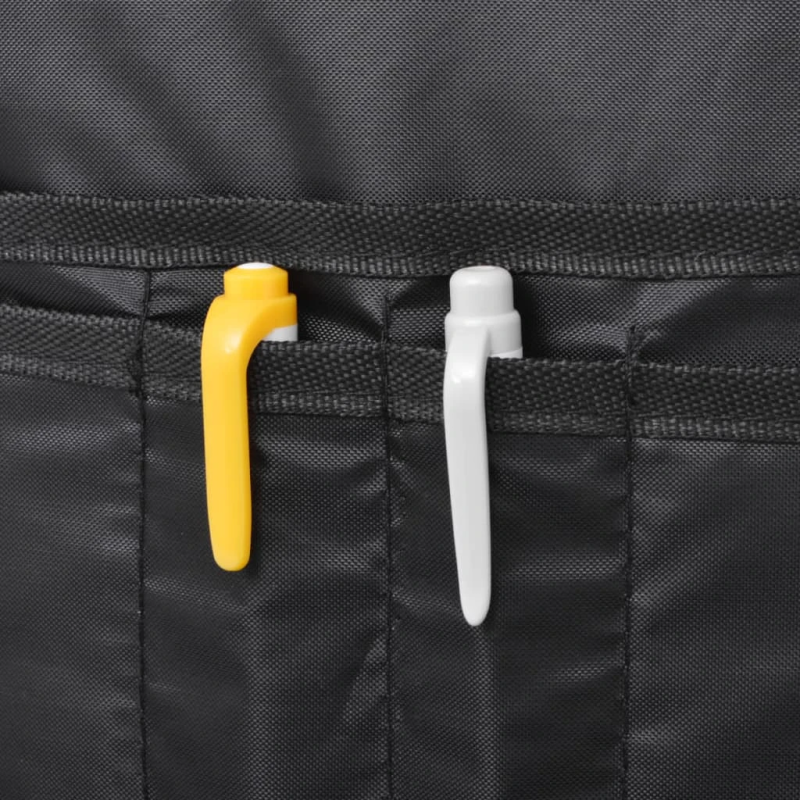 vidaXL skolas mugursoma, 40 L, melna ar pelēku