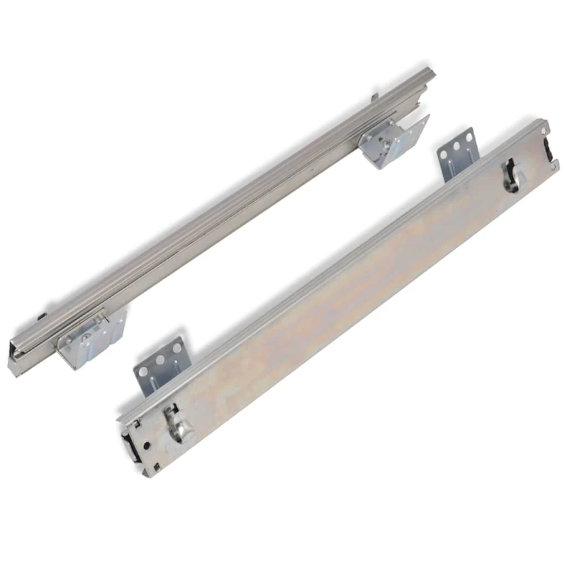 vidaXL izvelkams stiepļu grozs, 2 gab., 600 mm, sudraba