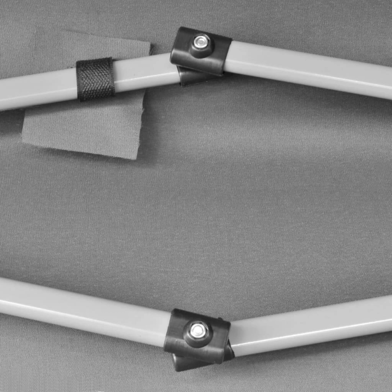 vidaXL ātri uzstādāma nojume, 3,6x3,1 m, pelēka