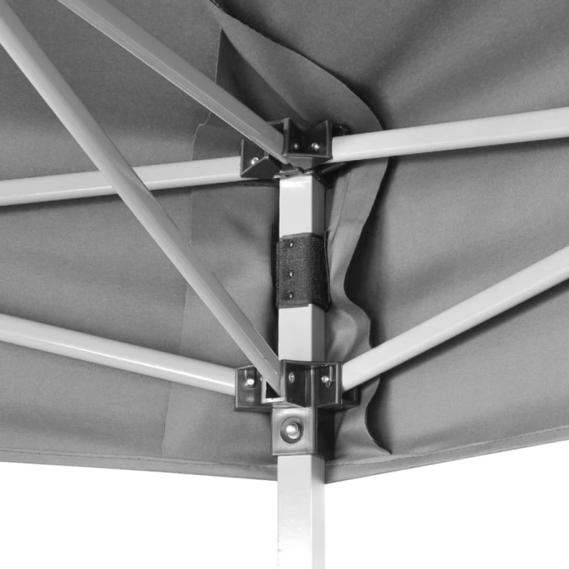 vidaXL ātri uzstādāma nojume, 3,6x3,1 m, pelēka