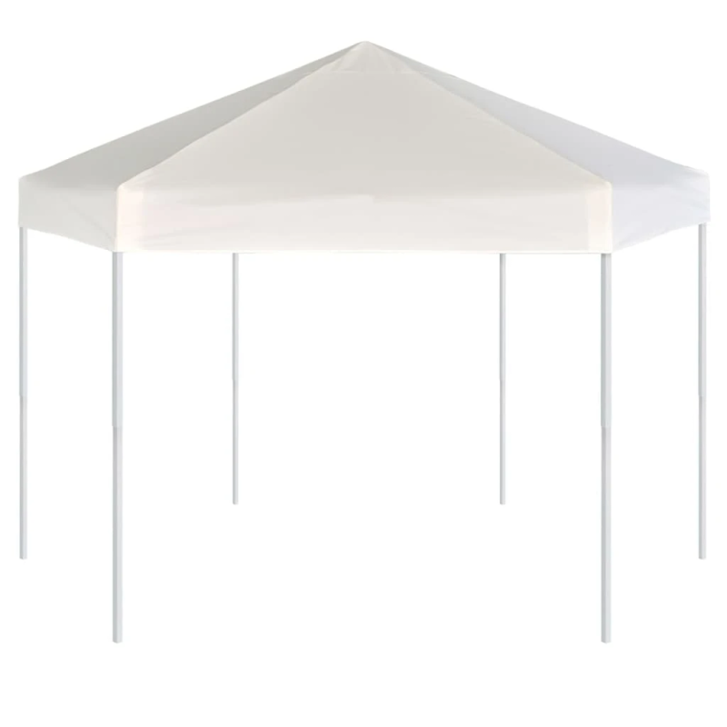 vidaXL nojume ar 6 sānu sienām, ātri uzstādāma, 3,6x3,1 m, krēmbalta