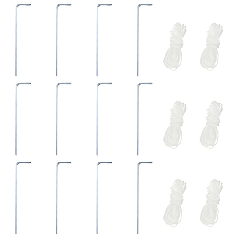 vidaXL nojume ar 6 sānu sienām, ātri uzstādāma, 3,6x3,1 m, tumši zila