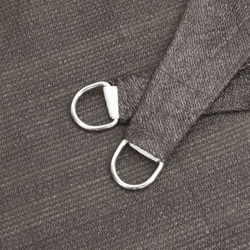 vidaXL taisnstūra saulessargs, 4x6 m, HDPE, antracīta krāsā