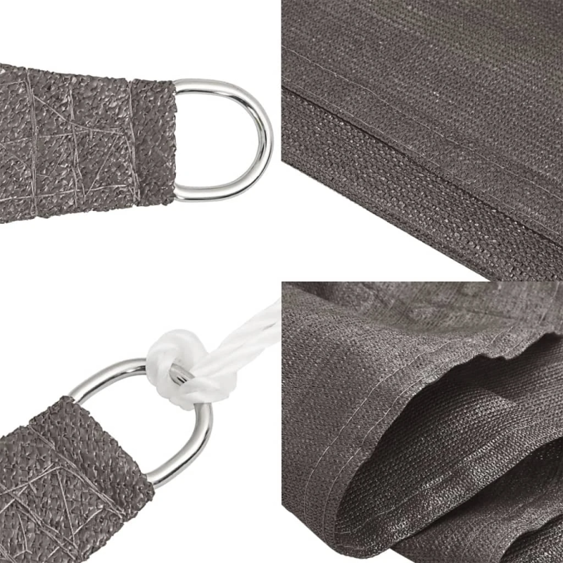 vidaXL HDPE saulessargs, 5x5x5 m, antracīta krāsā