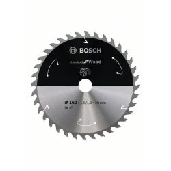 Standard for Wood 160x20-15.875x1.5-1.0x36T