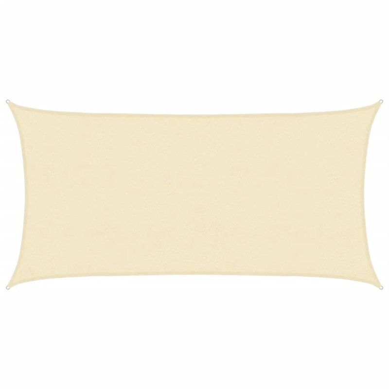 vidaXL Tentas, HDPE, Stačiakampis, 2 x 4 m, Smėlio Spalvos