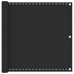 vidaXL balkona aizslietnis, 90x400 cm, antracītpelēks HDPE