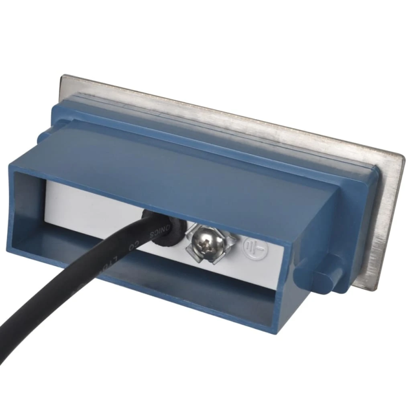 vidaXL LED kāpņu gaismas, iebūvējamas, 12 gb., 44x111x56 mm