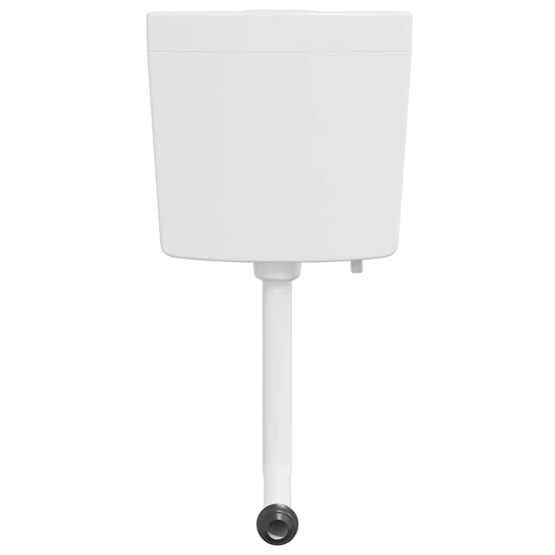 vidaXL tualetes poda tvertne ar apakšējo ūdens padevi, 3-6 l, balta