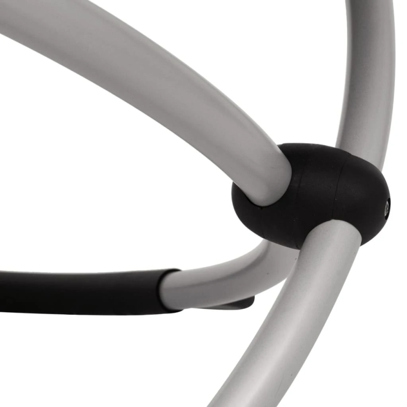 vidaXL sauļošanās zvilnis, ģeometrisks dizains, tērauds, melns, pelēks