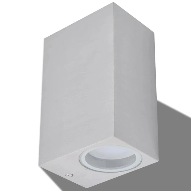 vidaXL āra LED sienas lampa, divvirzienu, 2 gab., taisnstūra