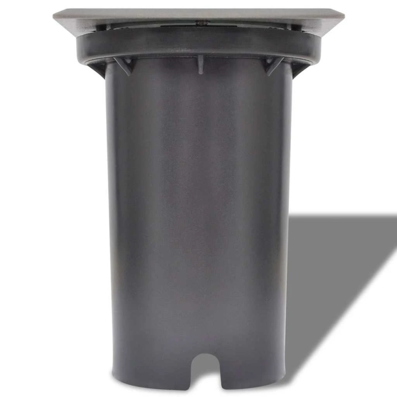 vidaXL dārza LED lampas, 3 gab., iebūvējamas zemē, kvadrāta formas