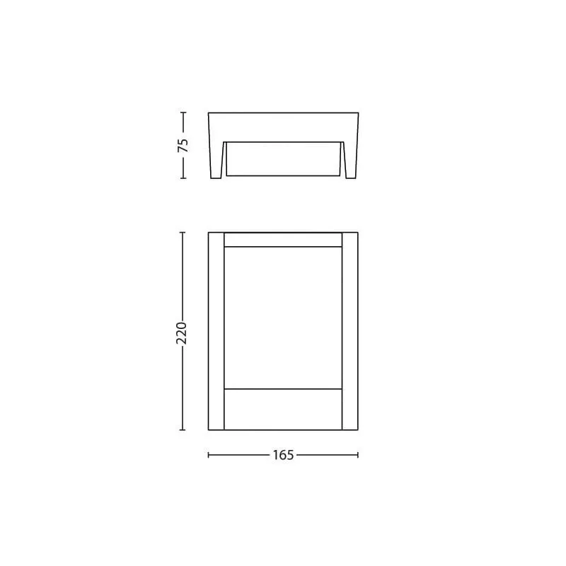 Āra sienas lampa Philips Arbour, 6W, LED, IP44, pelēka krās., 7.5 cm x 22.1 cm
