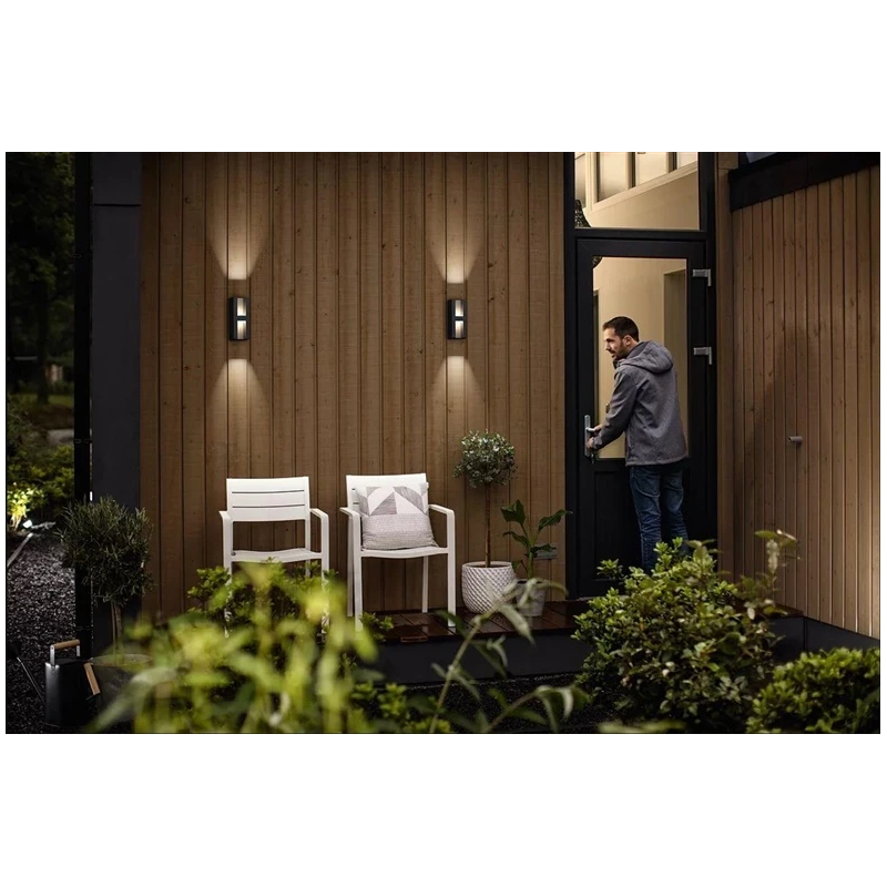 Lampa sienas antracīts 2x4,5w