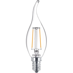 LED spuldze PHILIPS. B35. E14. 2 W. 250 lm. 2700 K