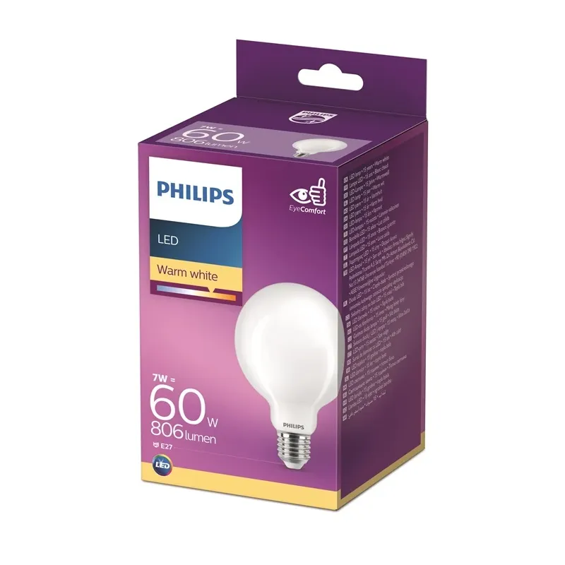 Spuldze Philips LED, G93, 2700 °K, E27, 7 W, 806 lm