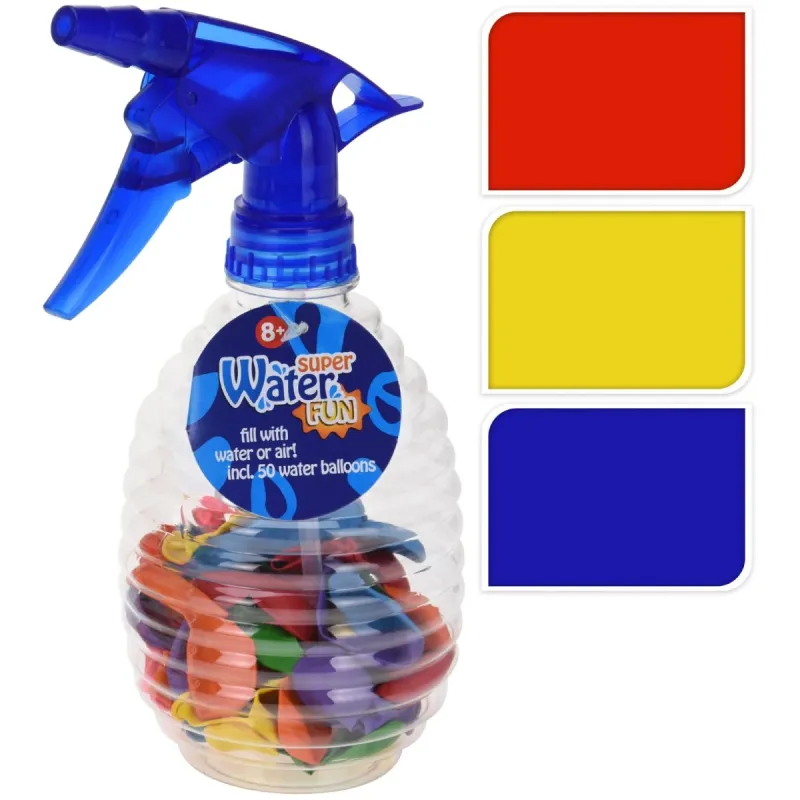 Balonu komplekti ūdens Water Fun, daudzkrāsaina, 50 gab.