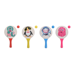 Pludmales tenisa komplekts koka, 3gb