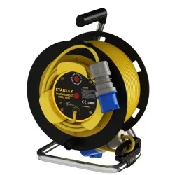 STANLEY Pagarinātaja vads rullī kemperim 22m ,CEE kontaktdakša - kontaktligzda,