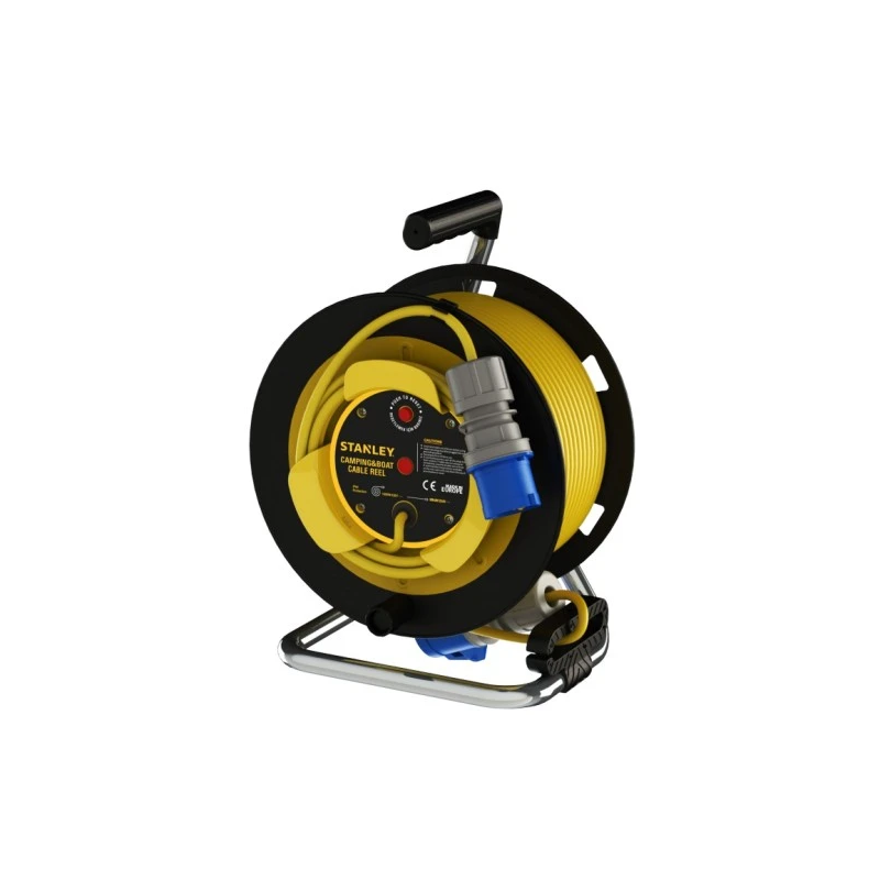 STANLEY Pagarinātaja vads rullī kemperim 22m ,CEE kontaktdakša - kontaktligzda,