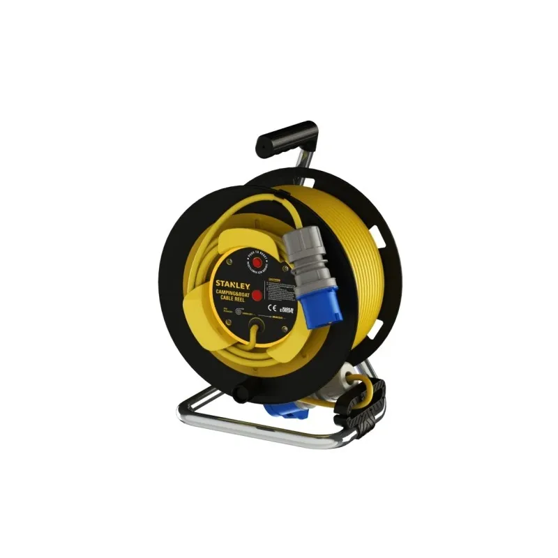 STANLEY Pagarinātaja vads rullī kemperim 22m ,CEE kontaktdakša - kontaktligzda,